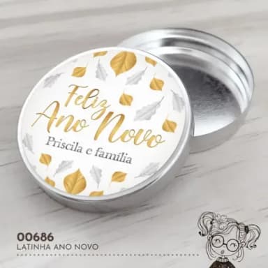 Latinha Adesivada Ano Novo - 00686