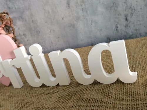 Letras Decorativas - Nomes - Coração