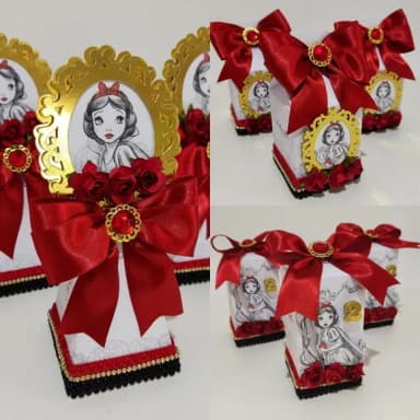 Kit 30 Lembrancinhas Branca de Neve