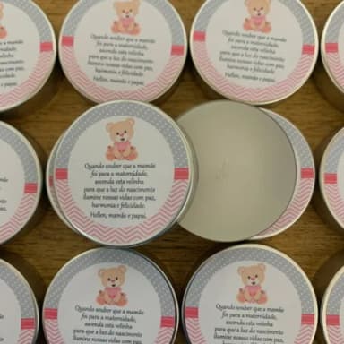 Lembrança Maternidade Vela Aromática Ursinha