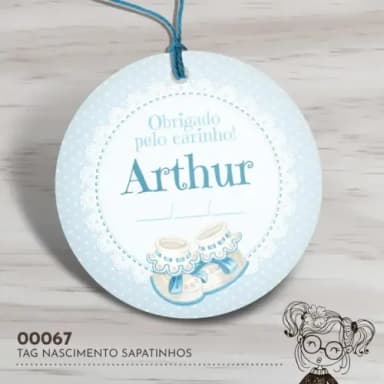 Tag Redonda Sapatinho - 00067