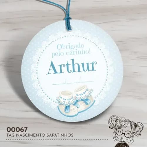 Tag Redonda Sapatinho - 00067