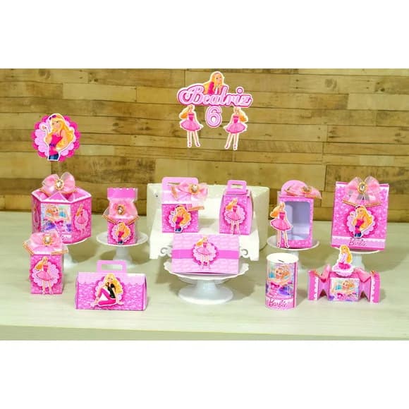 Kit 60 Lembrancinhas Barbie