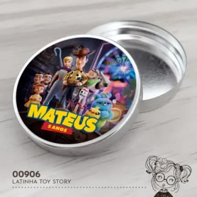 Latinha Adesivada Toy Story - 00906