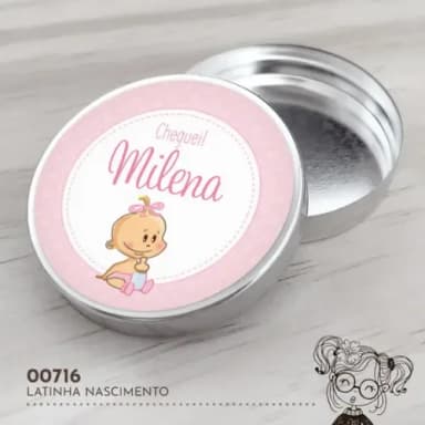 Latinha Adesivada Nascimento - 00716