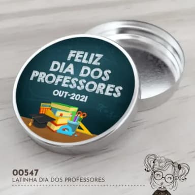 Latinha Adesivada Dia dos Professores - 00547