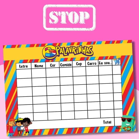 Jogo do Stop ( Conhecido Como Adedanha)