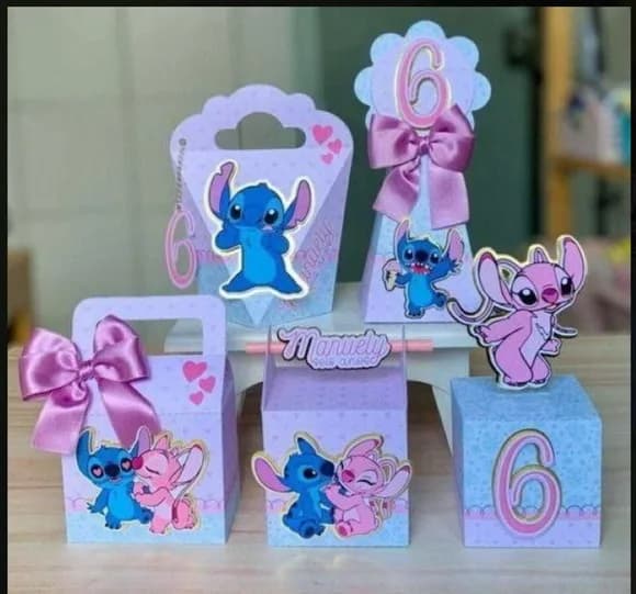 Kit 60 Lembrancinhas Stitch