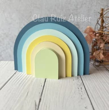Arco Íris de Mesa Escandinavo - Decoração Bebê