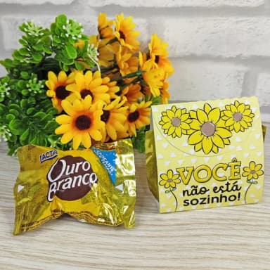 Embalagem para Bombom Setembro Amarelo- Enviado Desmontado