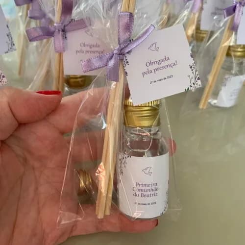 Lembrancinha p/ 1 Comunhão Aromatizador Divino Floral Lilás