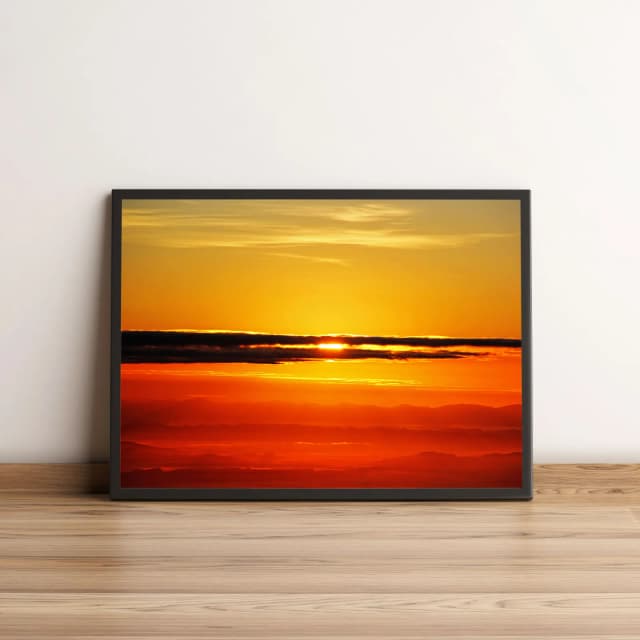 Quadro Nascer Do Sol Entre Nuvens 21