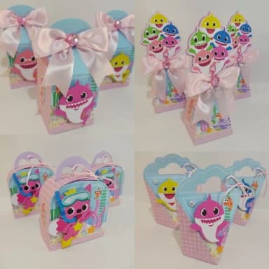 Kit 60 Lembrancinhas Baby Shark
