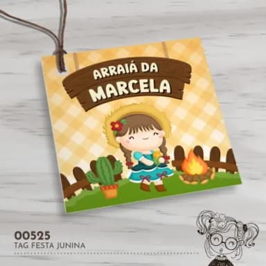 Tag Quadrada Festa Junina - 00525