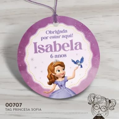 Tag Redonda Princesa Sofia - 00707