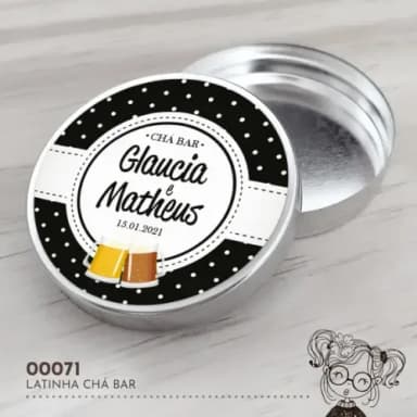 Latinha Adesivada Chá Bar - 00071