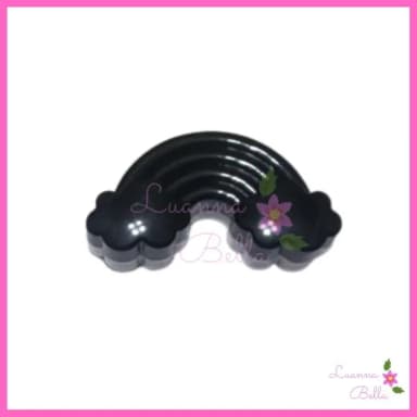 Baleiro Arco íris Preto de Acrílico-Pacote c/5 unidades