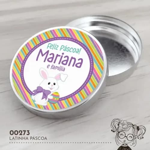 Latinha Adesivada Páscoa - 00273