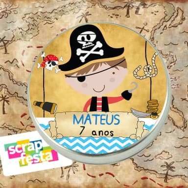 Latinhas Personalizadas Festa Pirata