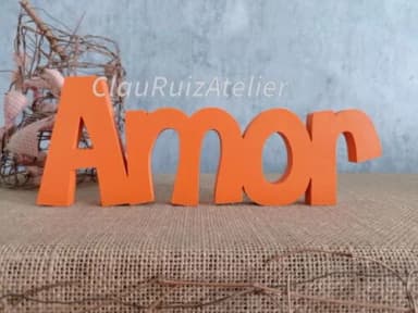 Palavras em MDF - AMOR