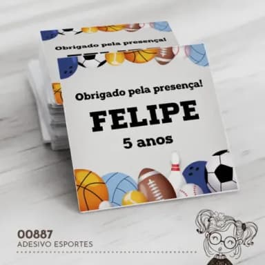 Adesivo Quadrado Esportes - 00887