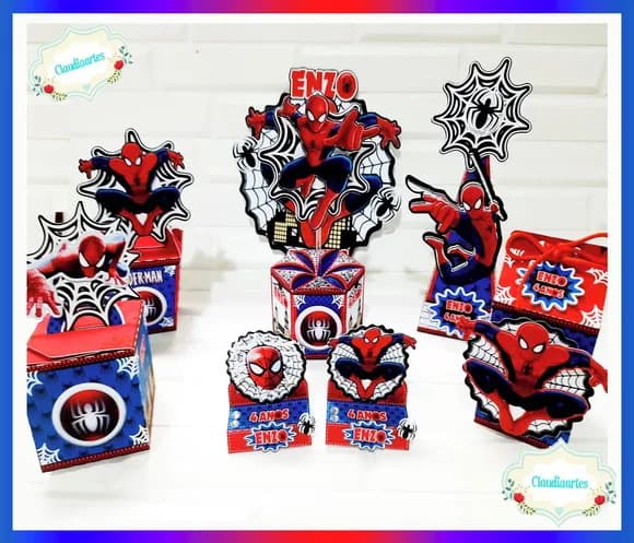 Kit 60 Lembrancinhas Homem Aranha