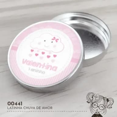 Latinha Adesivada Chuva de Amor - 00441