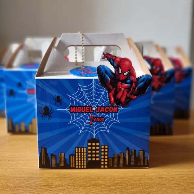 Maleta Personalizada Lembrancinha Homem-Aranha