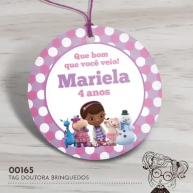 Tag Redonda Doutora Brinquedos - 00165