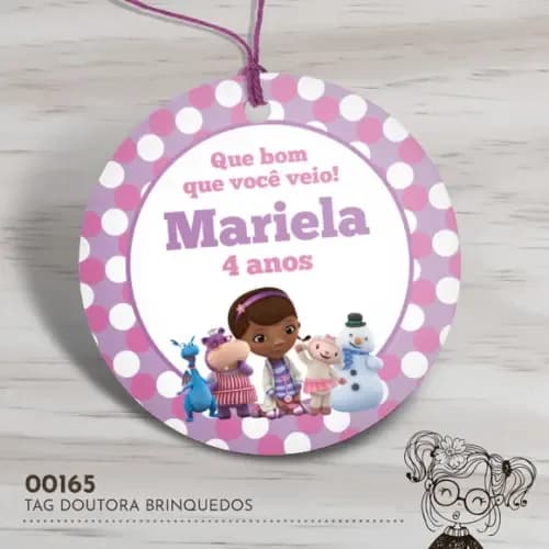 Tag Redonda Doutora Brinquedos - 00165