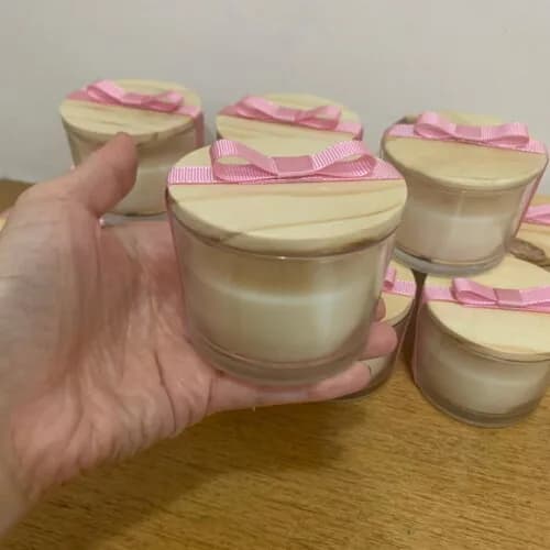 Lembrança Vela Vegetal Aromática Pote Vidro