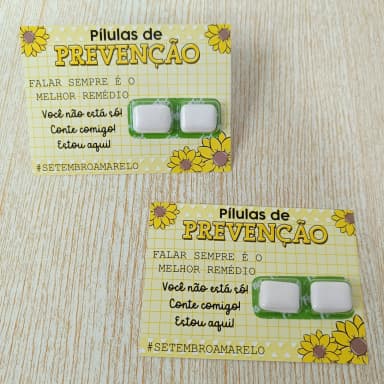 Card com Chiclete - Setembro Amarelo