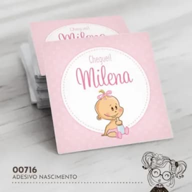 Adesivo Quadrado Nascimento - 00716