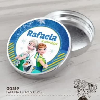 Latinha Adesivada Frozen Fever - 00319