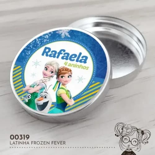 Latinha Adesivada Frozen Fever - 00319