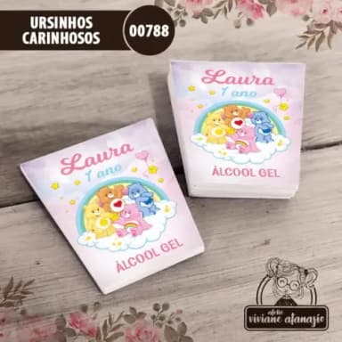 Adesivo Bisnaga Álcool Gel Ursinhos Carinhosos - 00788