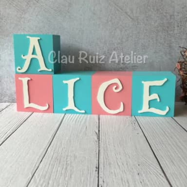 Alice no País das Maravilhas 10x10cm-decoração Bebê e Festas