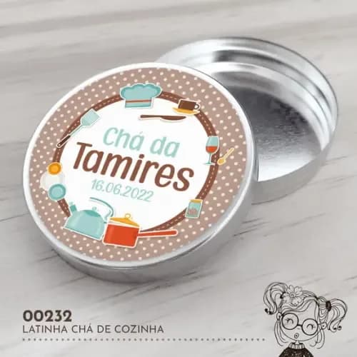 Latinha Adesivada Chá de Cozinha - 00232