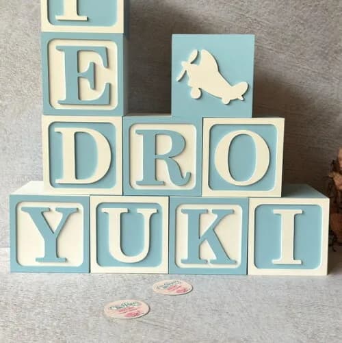 Cubos 10x10cm Ts Decoração de Quarto de Bebê