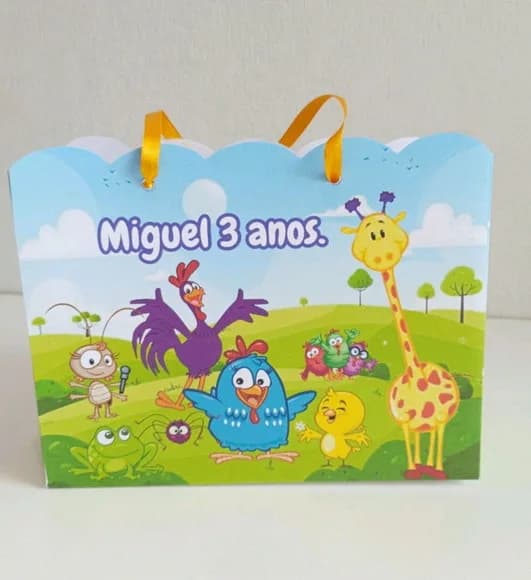 Sacola Galinha Personalizada 10 Und.