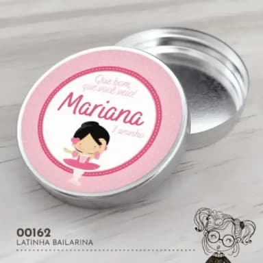 Latinha Adesivada Bailarina - 00162