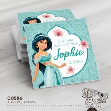 Adesivo Quadrado Jasmine - 00586