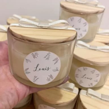 Lembrança Maternidade Vela Vegetal Aromática Pote Vidro