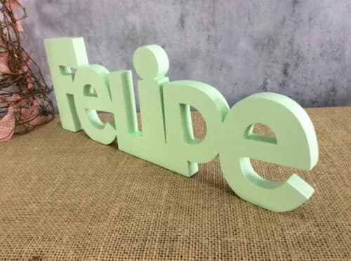 Letras Decorativas De MDF - Nomes