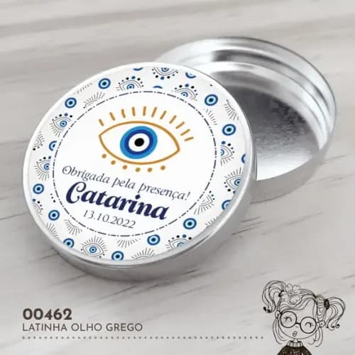 Latinha Adesivada Olho Grego - 00462