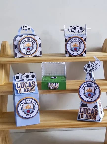 Kit 30 Lembrancinhas Manchester City