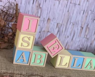 Decoração Bebê - Cubos 6x6cm Tons Terrosos Ts