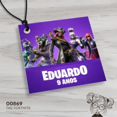 Tag Quadrada Fortnite - 00869