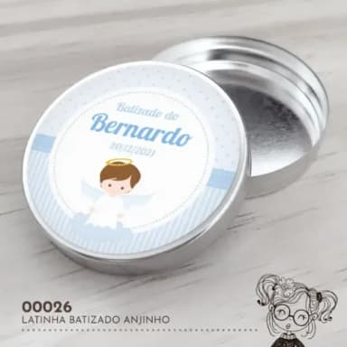 Latinha Adesivada Anjinho - 00026