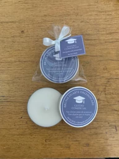 Lembrança Formatura Gestão Comercial Vela Aromática